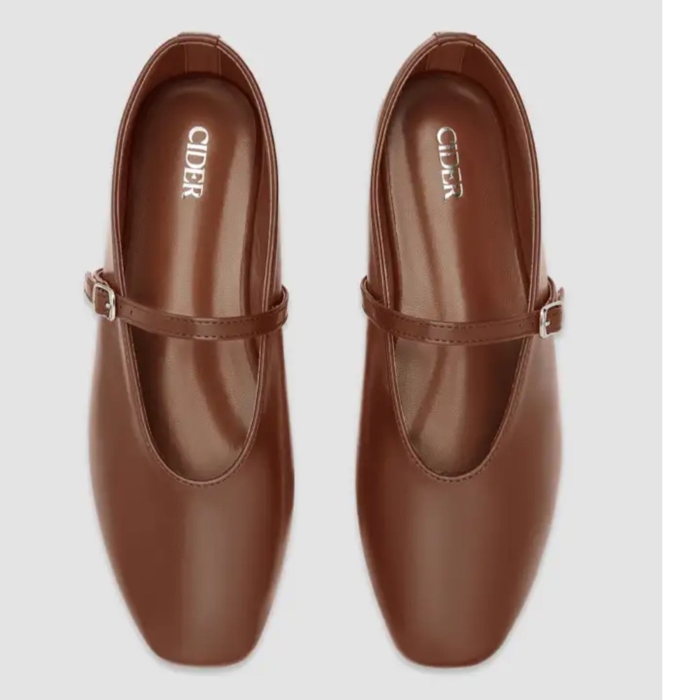 🤎Cider ballerina flats. size 37. brand new never worn.